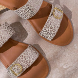 Double Strap Sandal with Buckle